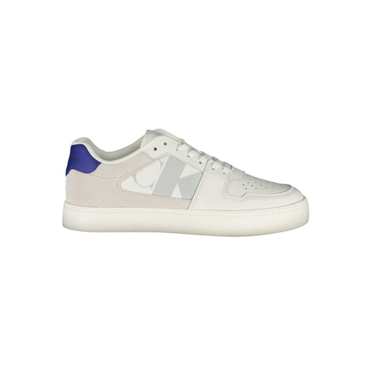 Calvin Klein White Leather Mens Sneaker - EU40/US7