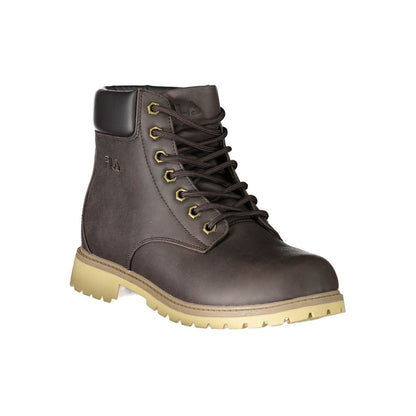 Fila Brown Polyester Men Boot - EU42/US9