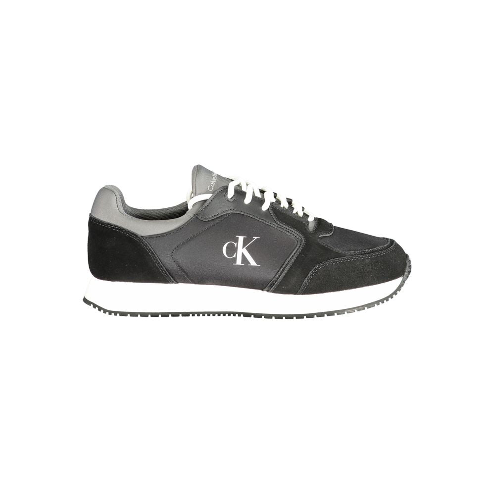 Calvin Klein Black Leather Men Sneaker