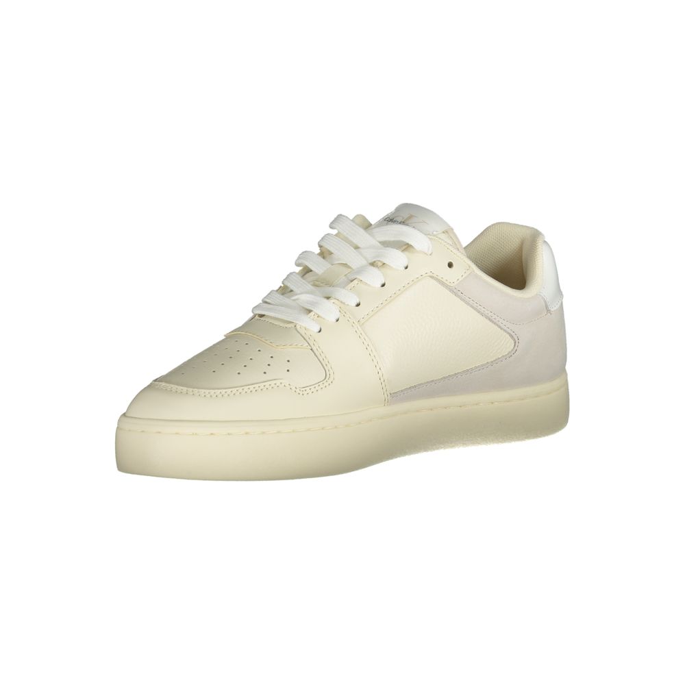 Calvin Klein White Polyethylene Men Sneaker