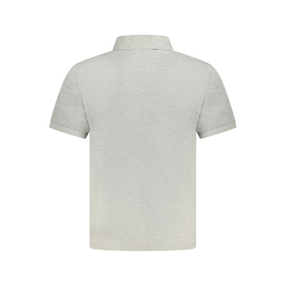 North Sails Gray Cotton Men Polo Shirt