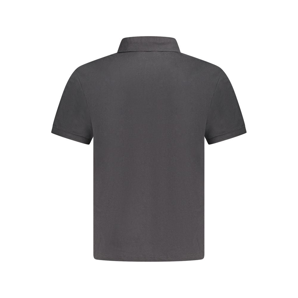 North Sails Black Cotton Men Polo Shirt