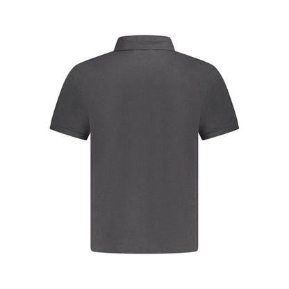 North Sails Black Cotton Men Polo Shirt