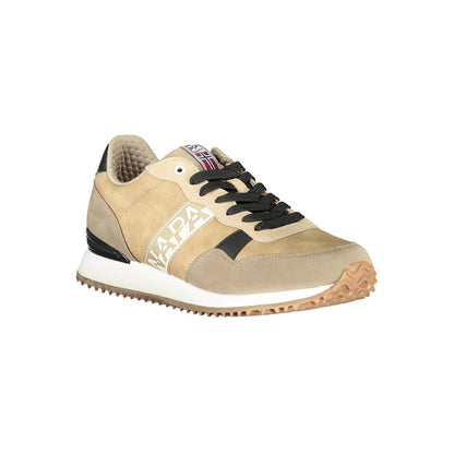 Napapijri Beige Polyester Men Sneaker - EU43/US10