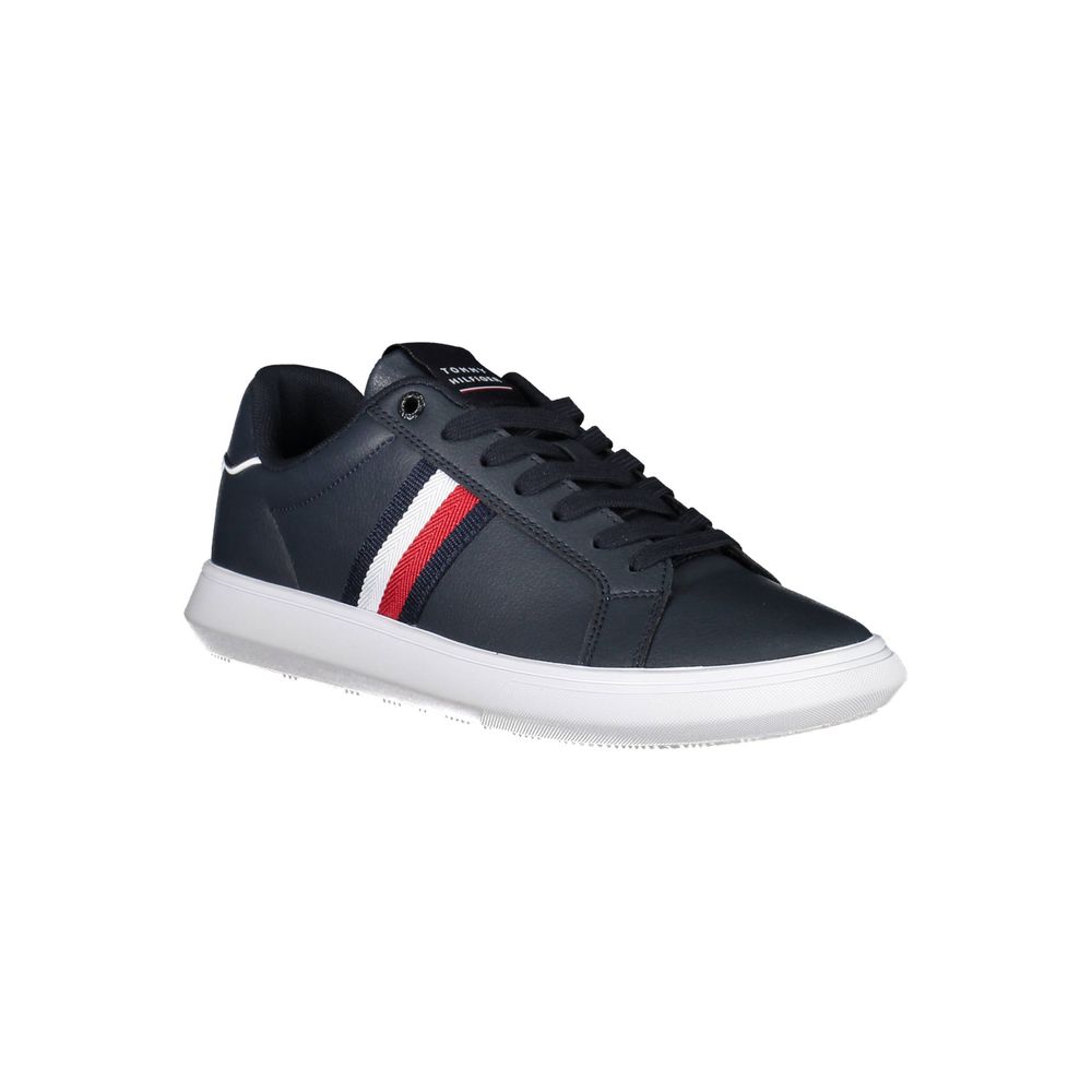 Tommy Hilfiger Blue Leather Men Sneaker - EU41/US8