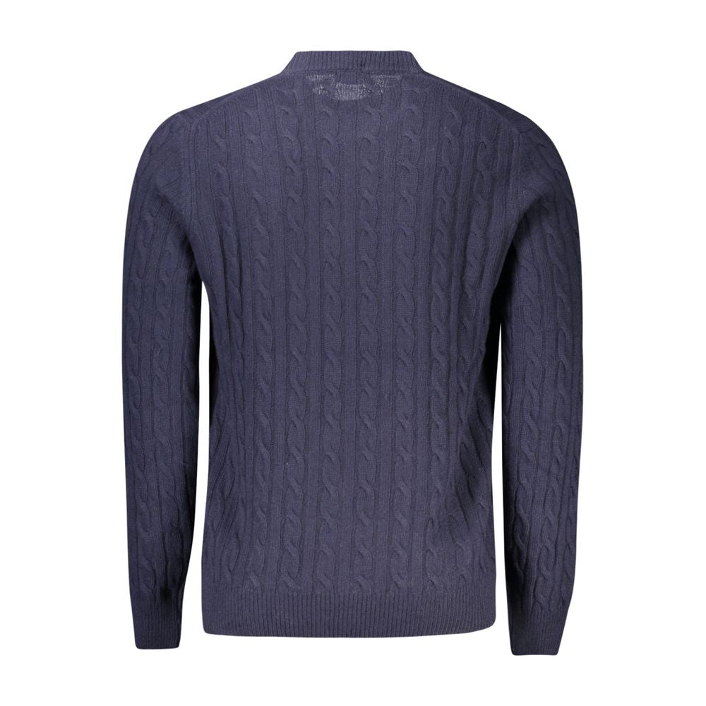 North Sails Blue Wool Men Sweater