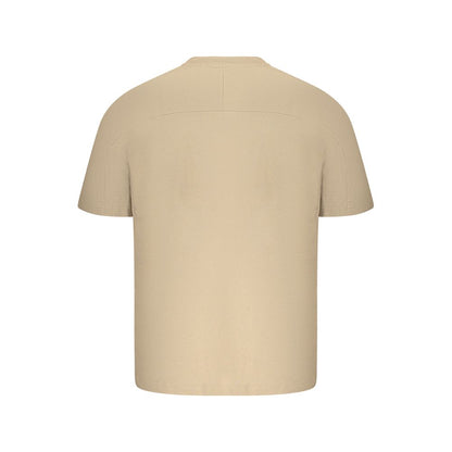 Hugo Boss Beige Cotton Men T-Shirt