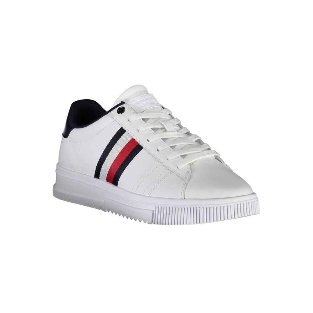 Tommy Hilfiger White Leather Mens Sneaker