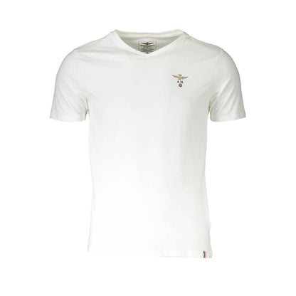 Aeronautica Militare White Cotton T-Shirt - M