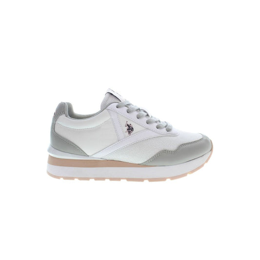 U.S. POLO ASSN. White Polyester Women Sneaker - EU36/US6