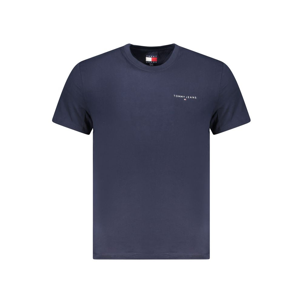 Tommy Hilfiger Blue Cotton Men T-Shirt - L