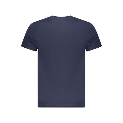 Tommy Hilfiger Blue Cotton Men T-Shirt - L