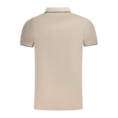 Norway 1963 Beige Cotton Men Polo Shirt