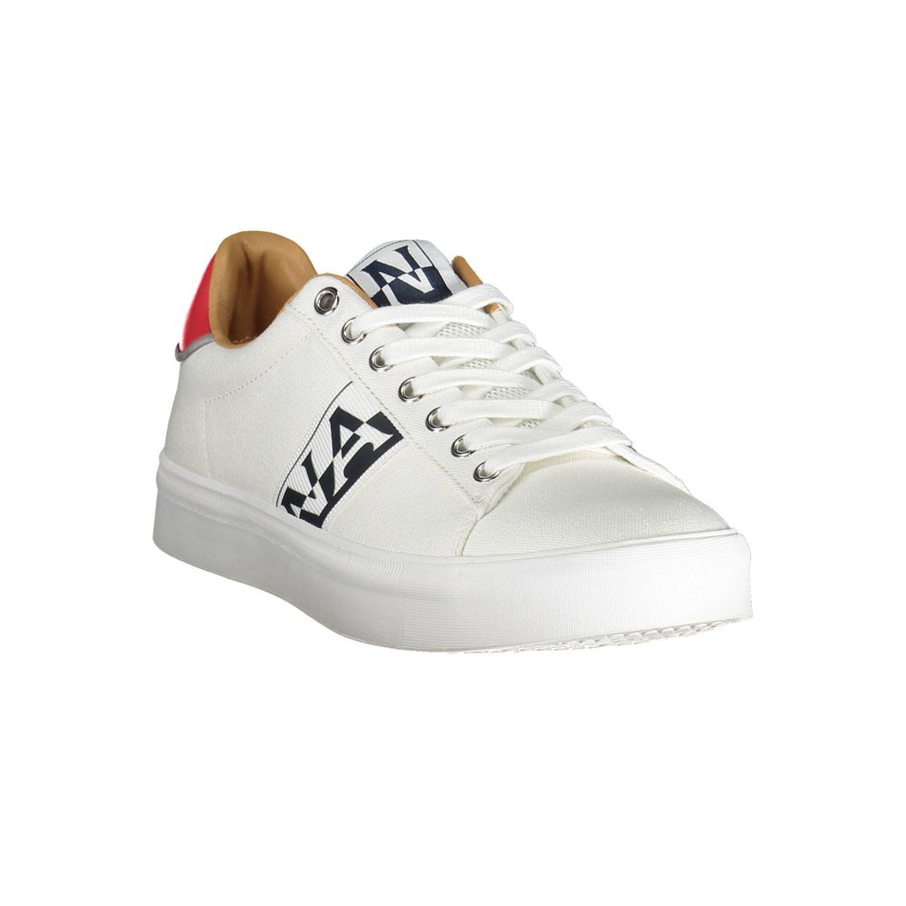 Napapijri White Polyester Mens Sneaker