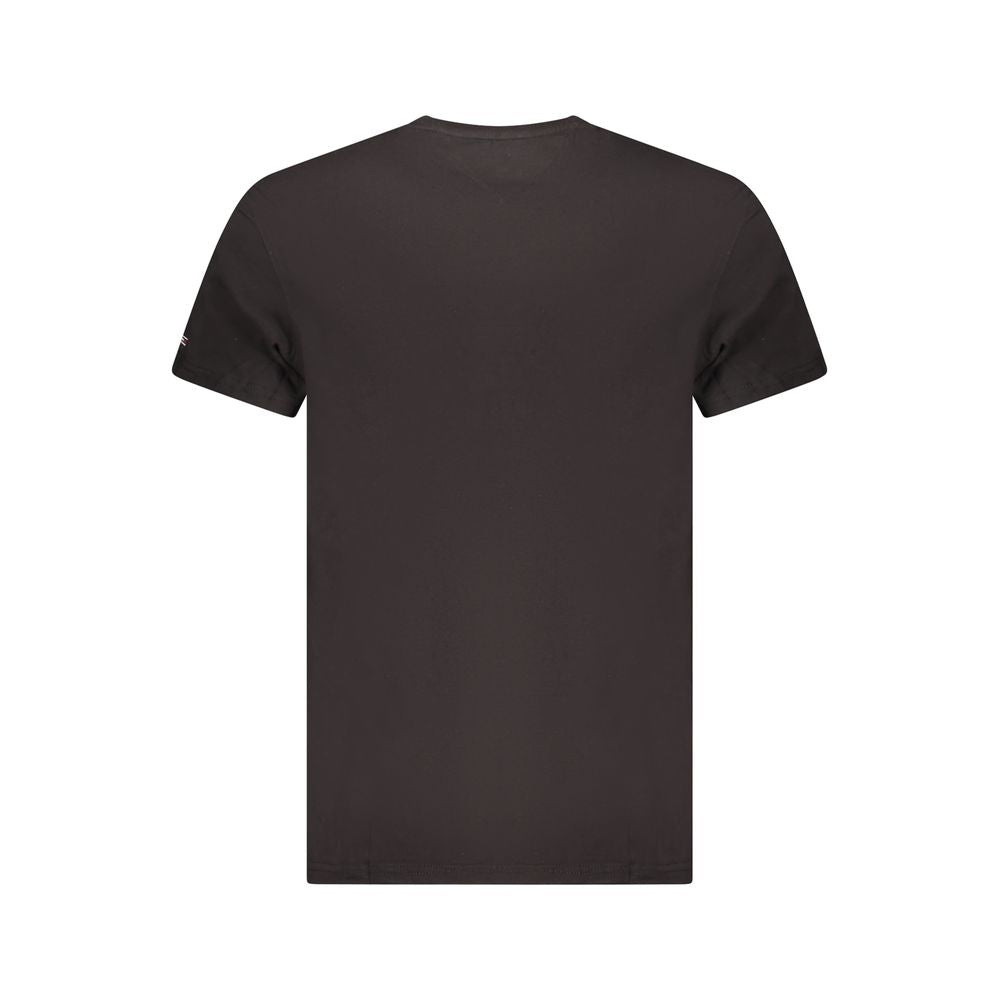 Tommy Hilfiger Black Cotton Men T-Shirt - XL