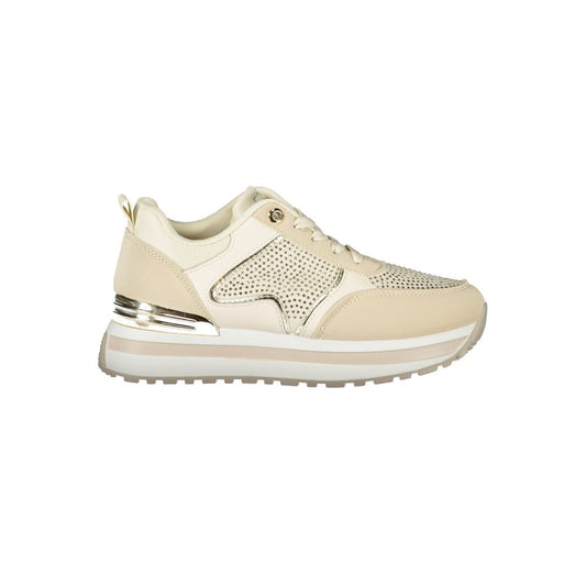 Laura Biagiotti Beige Polyester Women Sneaker