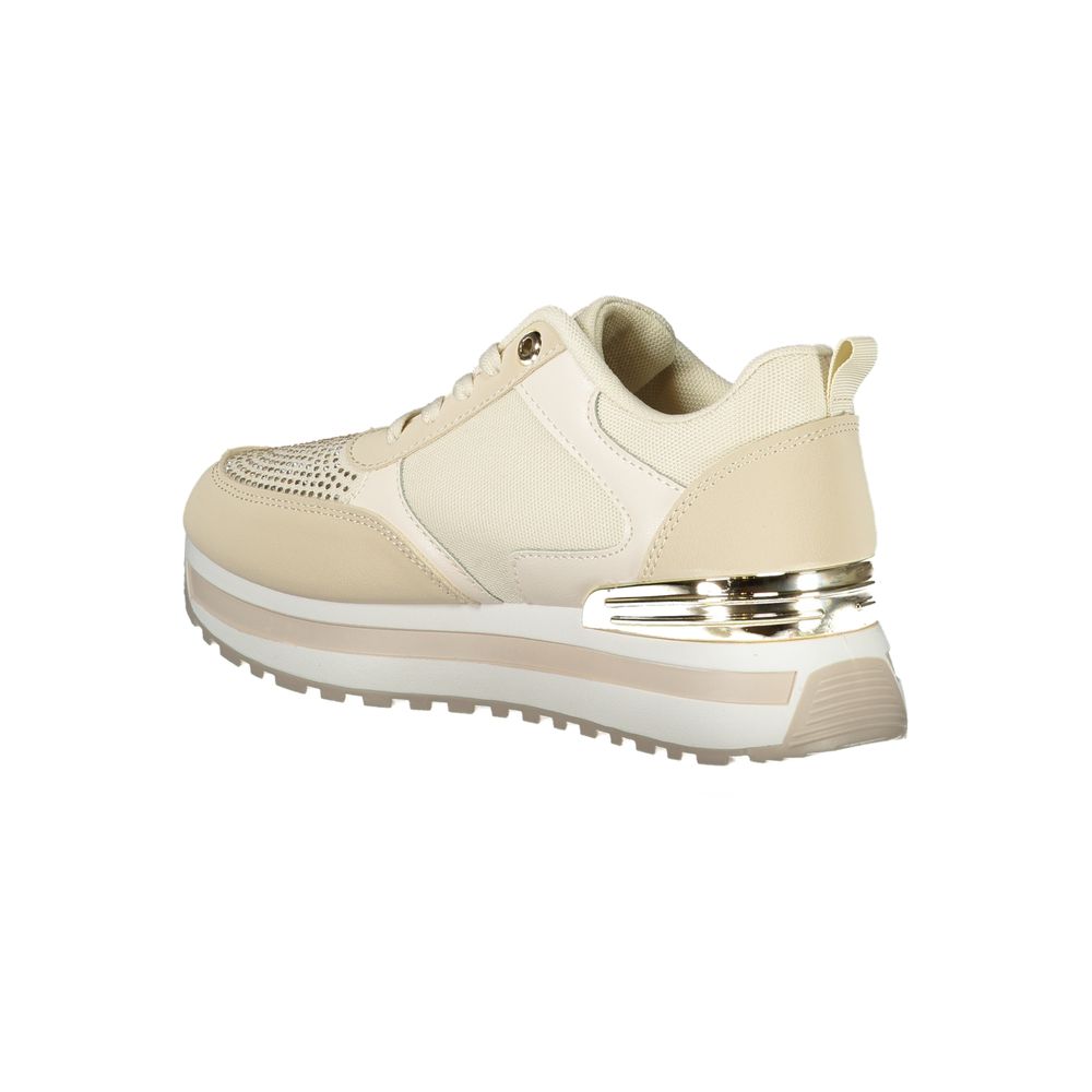 Laura Biagiotti Beige Polyester Women Sneaker