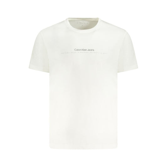 Calvin Klein White Cotton Men T-Shirt