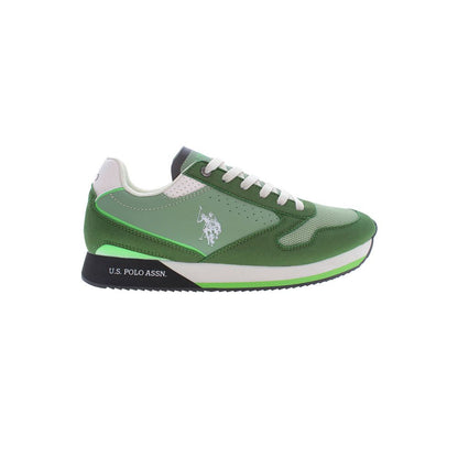 U.S. POLO ASSN. Green Polyester Men Sneaker - EU44/US11