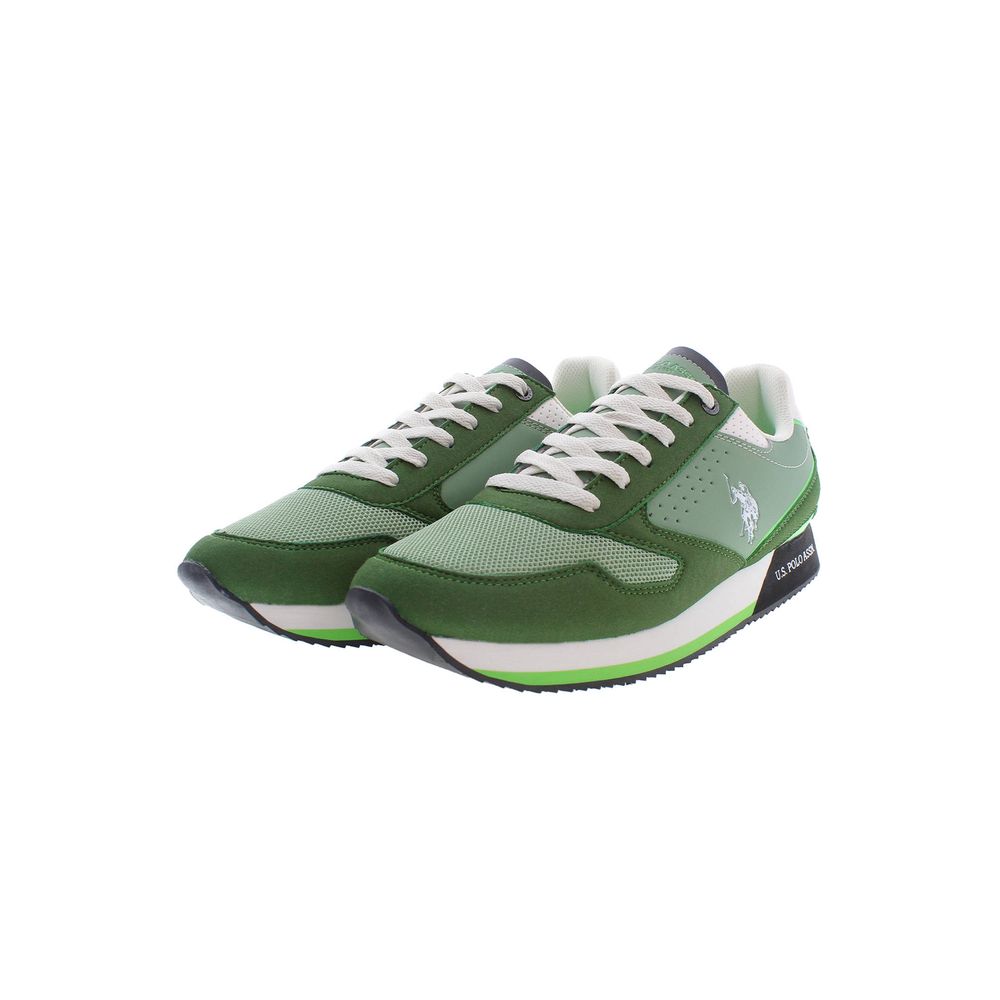 U.S. POLO ASSN. Green Polyester Men Sneaker - EU44/US11