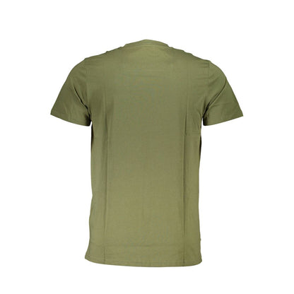 Cavalli Class Green Cotton T-Shirt