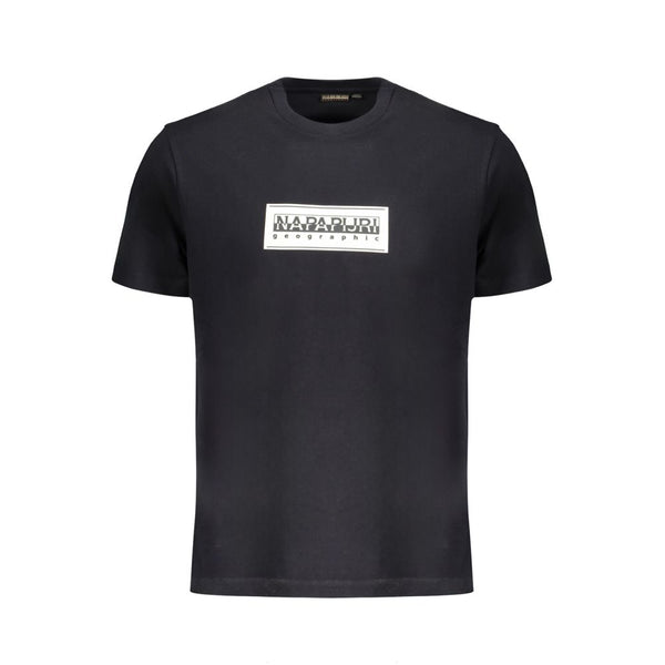 Napapijri Black Cotton T-Shirt