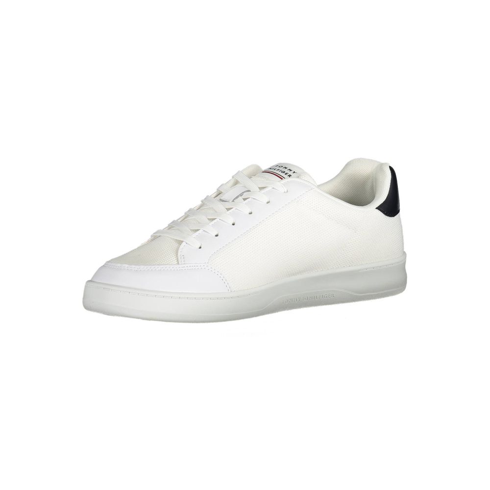 Tommy Hilfiger White Polyester Men Sneaker - EU44/US11