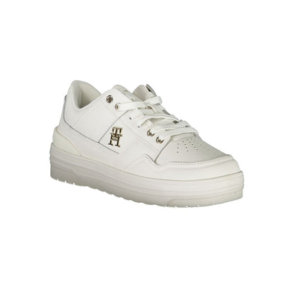 Tommy Hilfiger White Leather Women Sneaker