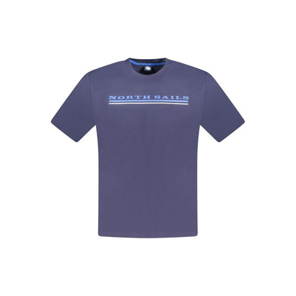 North Sails Blue Cotton Men T-Shirt