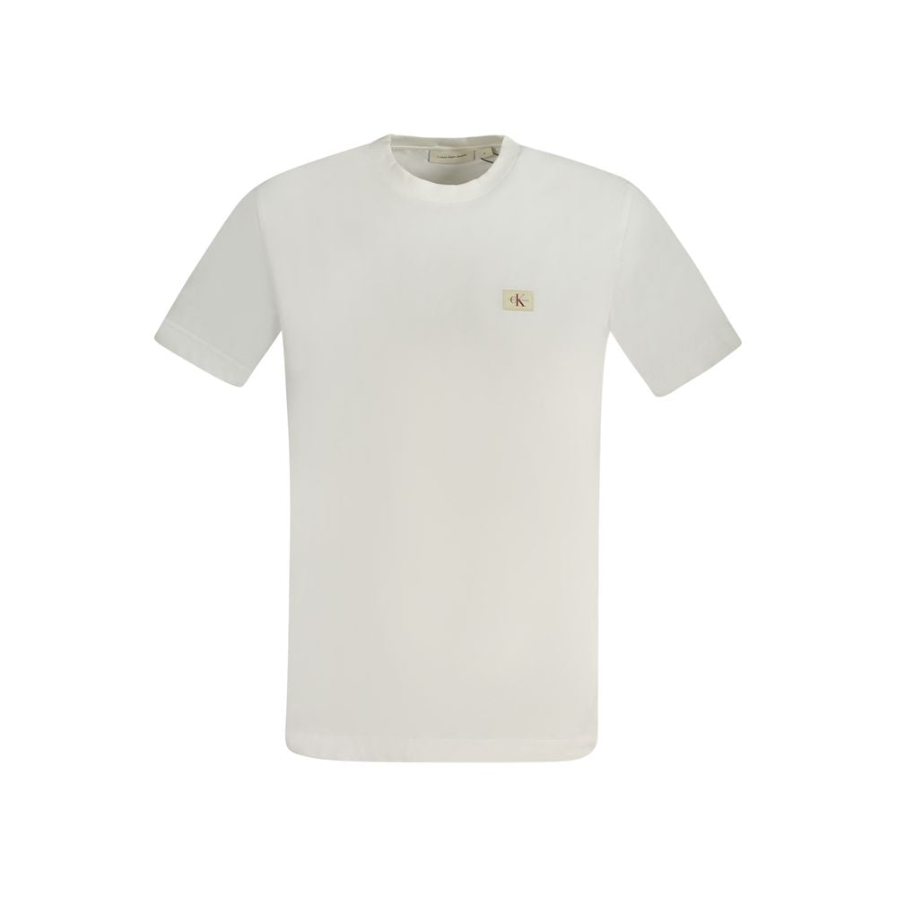 Calvin Klein White Cotton Men T-Shirt