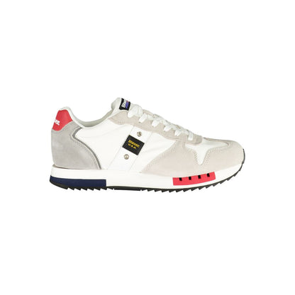 Blauer White Polyethylene Men Sneaker