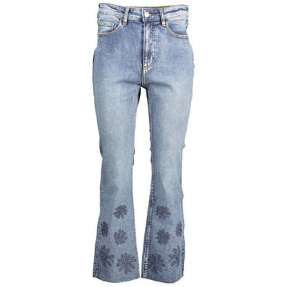 Desigual Blue Cotton Women Jeans