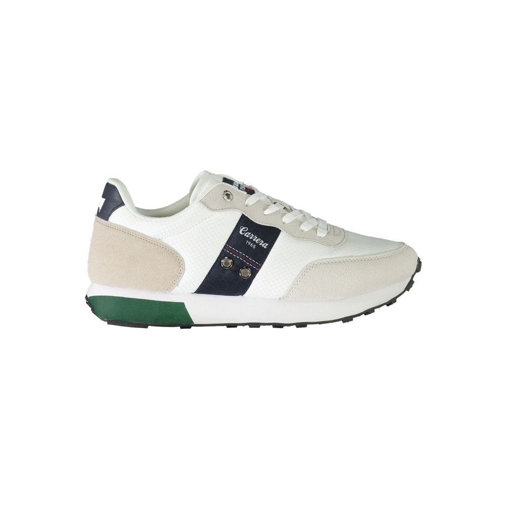 Carrera White Polyester Sneaker