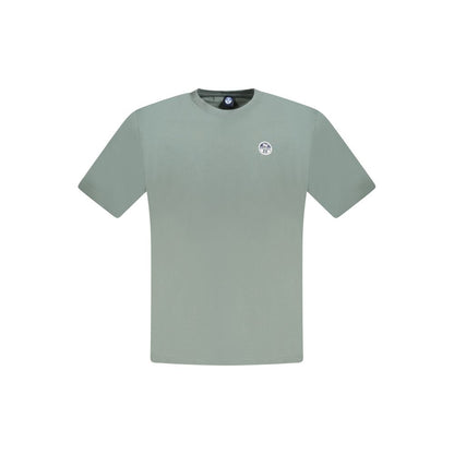 North Sails Green Cotton Men T-Shirt