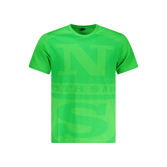 North Sails Green Cotton Men T-Shirt