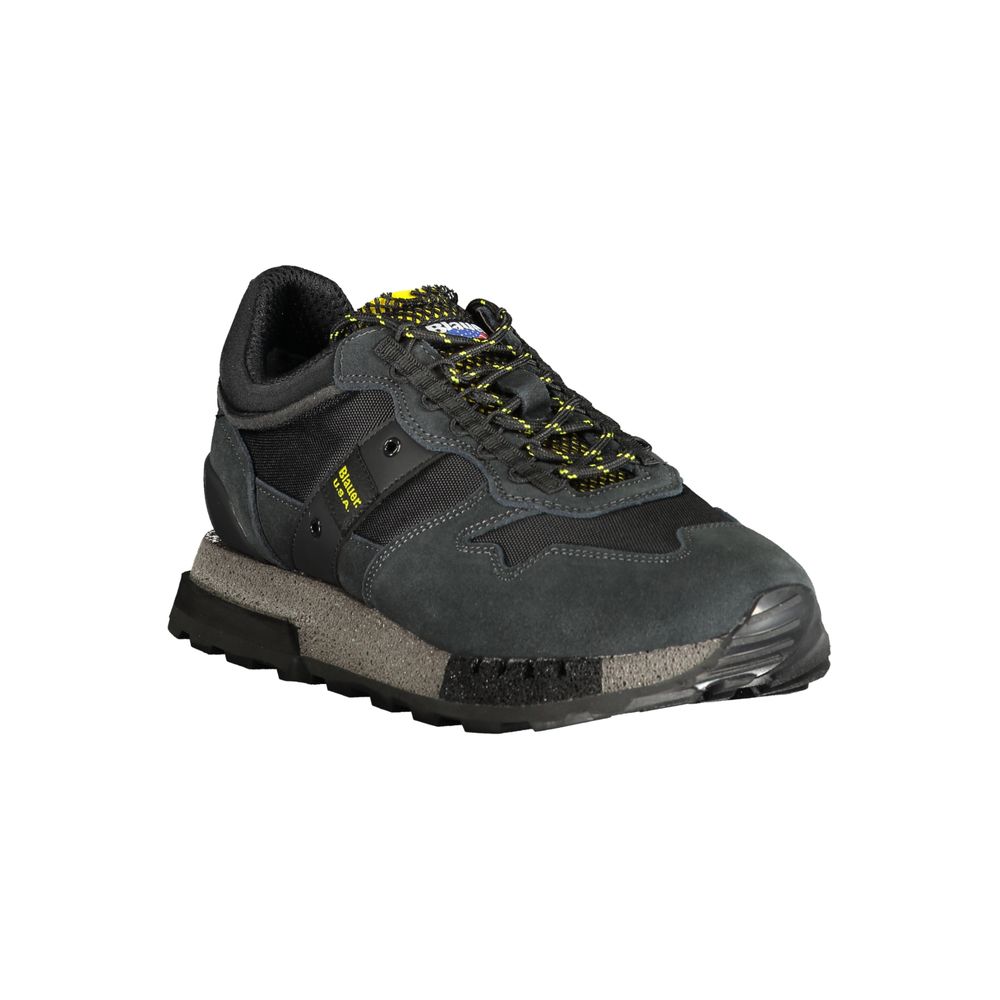 Blauer Black Polyethylene Men Sneaker