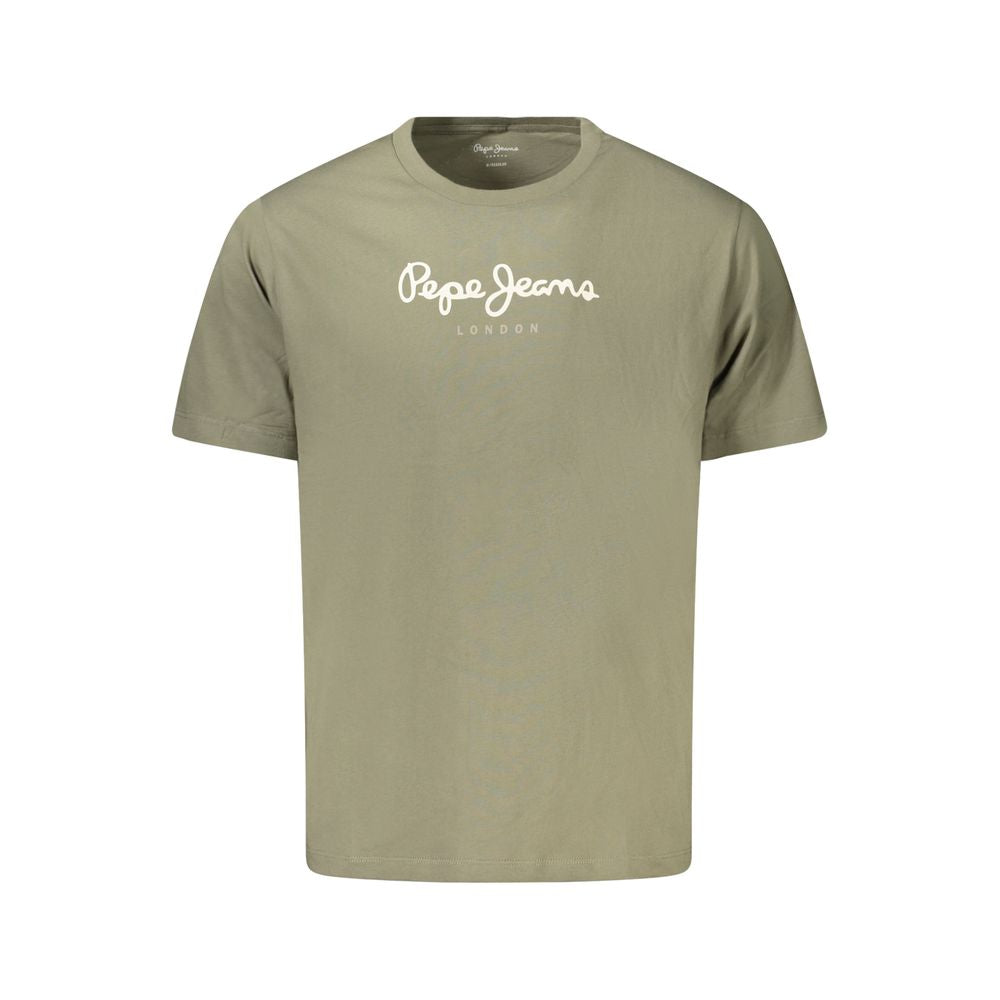 Pepe Jeans Green Cotton Men T-Shirt