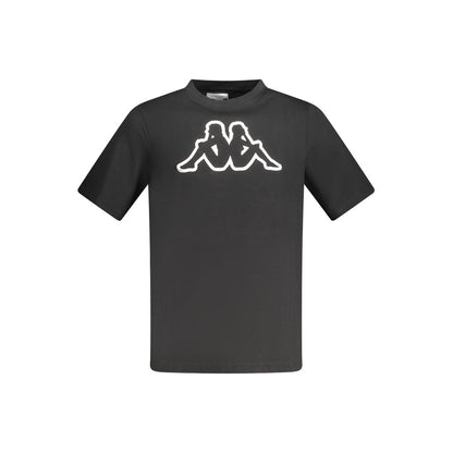 Kappa Black Cotton Men T-Shirt