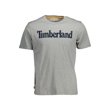 Timberland Gray Cotton Men T-Shirt