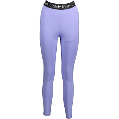 Calvin Klein Purple Cotton Women Legging