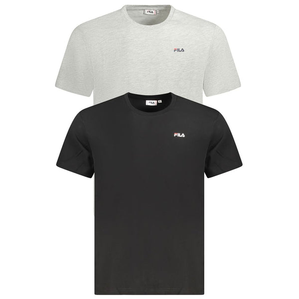 Fila Black Cotton Men T-Shirt