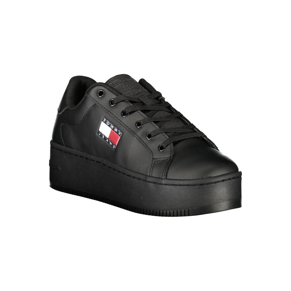 Tommy Hilfiger Black Polyethylene Women Sneaker