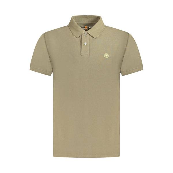 Timberland Brown Cotton Men Polo Shirt