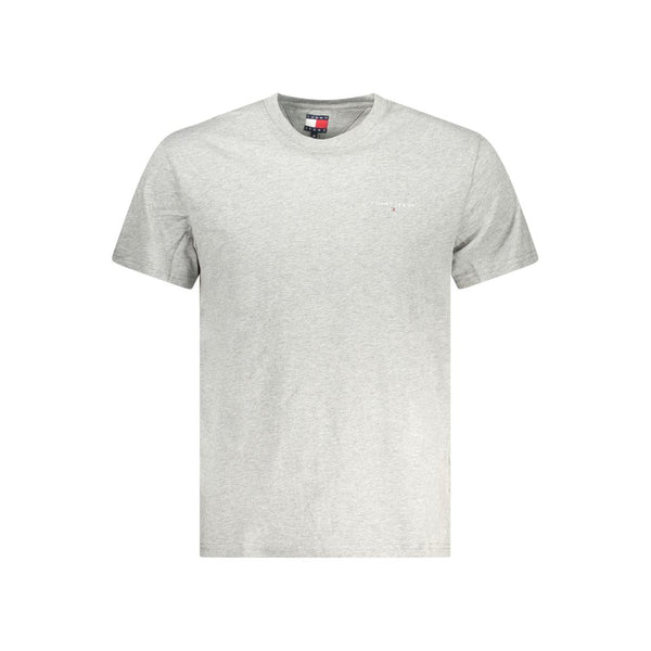 Tommy Hilfiger Gray Cotton Men T-Shirt