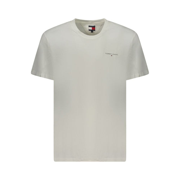 Tommy Hilfiger White Cotton Men T-Shirt