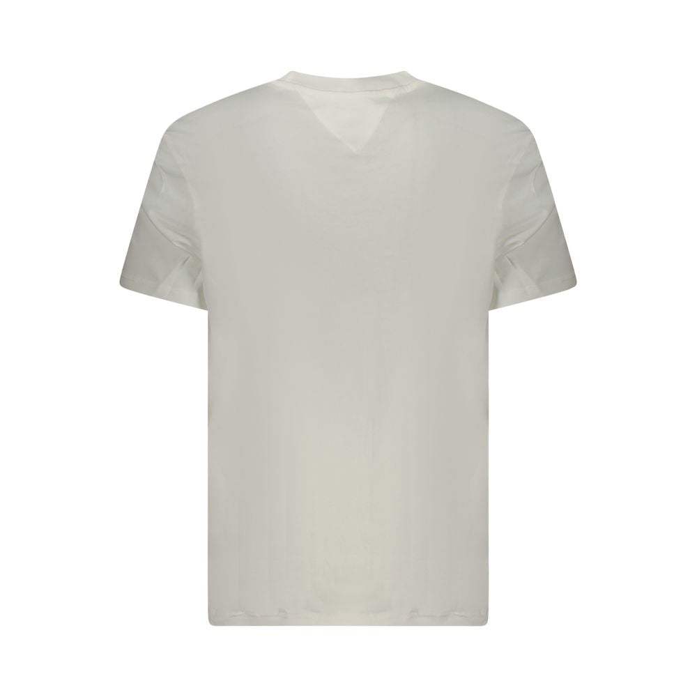 Tommy Hilfiger White Cotton Men T-Shirt