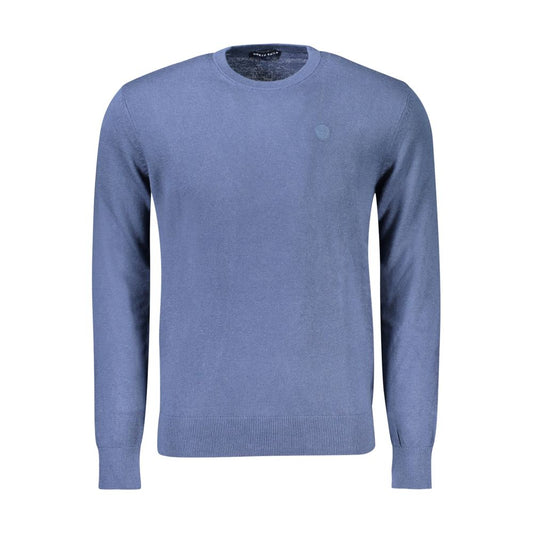 North Sails Blue Cotton Men Sweater