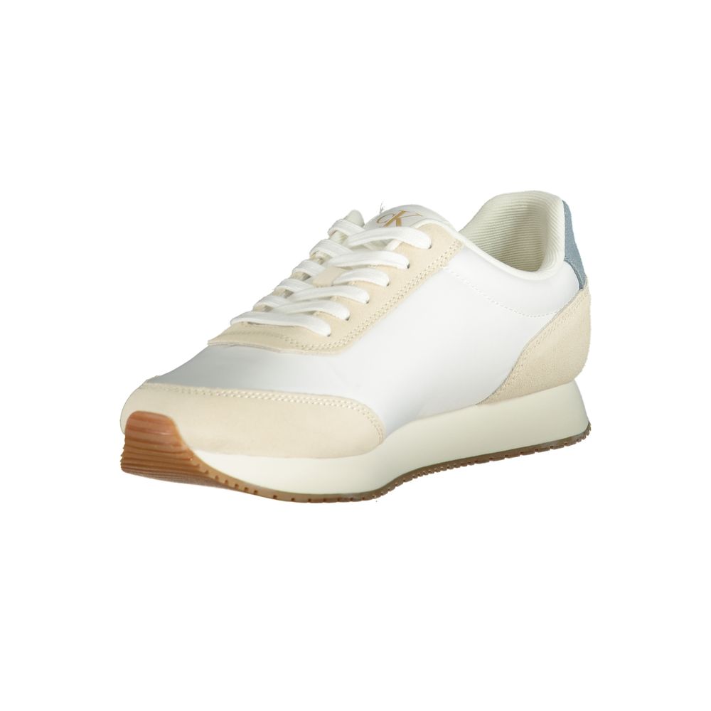 Calvin Klein White Polyester Men Sneaker