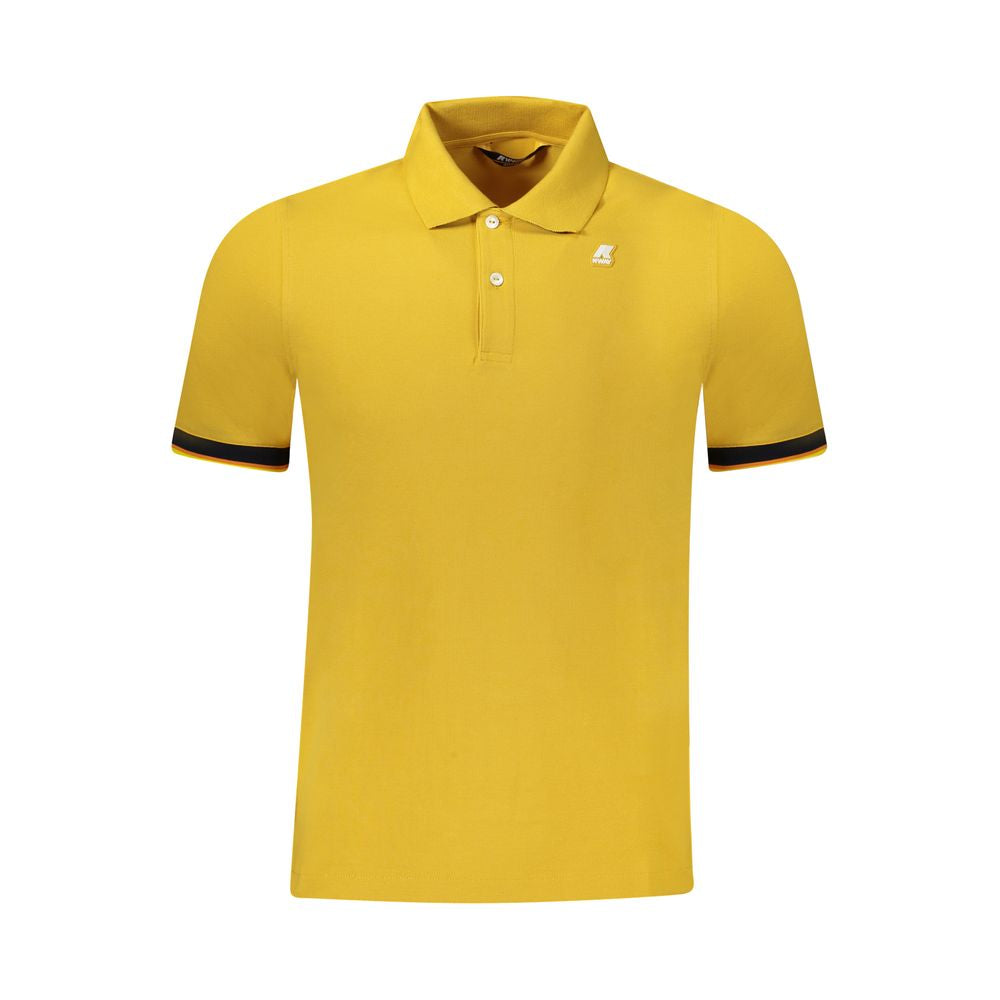 K-WAY Yellow Cotton Men Polo Shirt