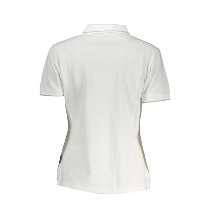 Napapijri White Cotton Women Polo Shirt